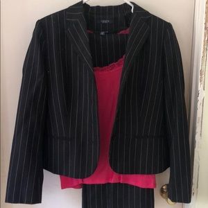 Chap’s pinstripe business suit